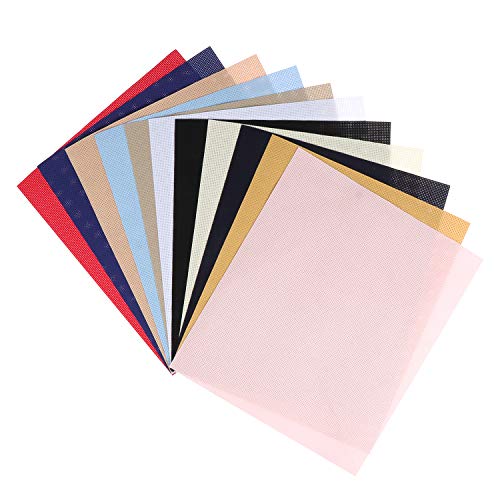 11pcs Cross Stitch Fabric DIY Cross Stitch Aida Cloth Fabric for E...