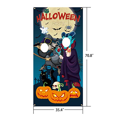 Iootmoy Halloween Party Decoration Halloween Photo Door Banner Bac...