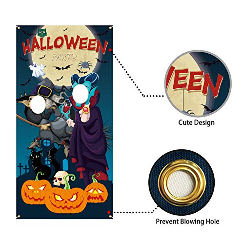 Iootmoy Halloween Party Decoration Halloween Photo Door Banner Bac...
