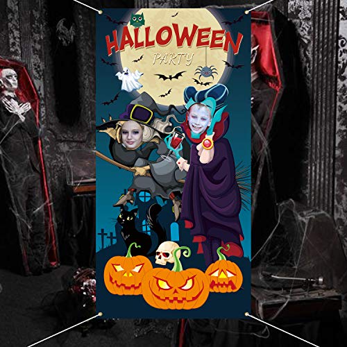 Iootmoy Halloween Party Decoration Halloween Photo Door Banner Bac...