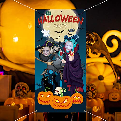 Iootmoy Halloween Party Decoration Halloween Photo Door Banner Bac...