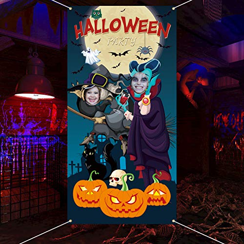 Iootmoy Halloween Party Decoration Halloween Photo Door Banner Bac...