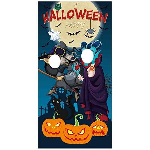 Iootmoy Halloween Party Decoration Halloween Photo Door Banner Bac...