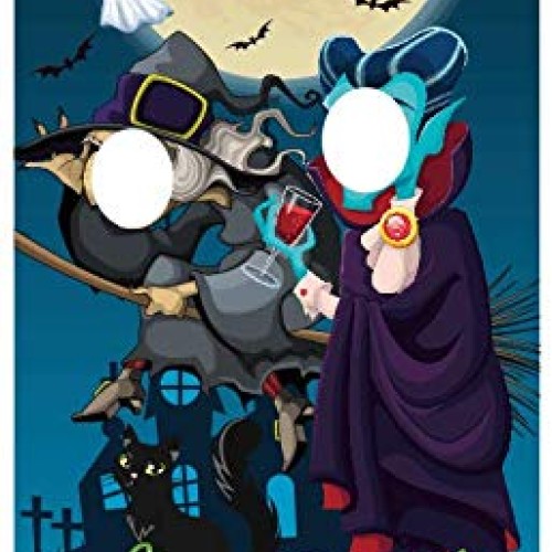 Iootmoy Halloween Party Decoration Halloween Photo Door Banner Bac...