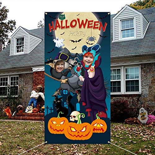 Iootmoy Halloween Party Decoration Halloween Photo Door Banner Bac...