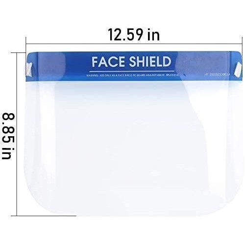 10 Pack Safety Face Shield, All-Round Protection Headband with Cle...