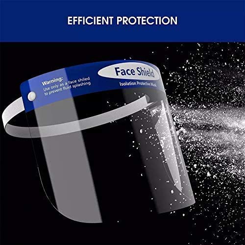 10 Pack Safety Face Shield, All-Round Protection Headband with Cle...