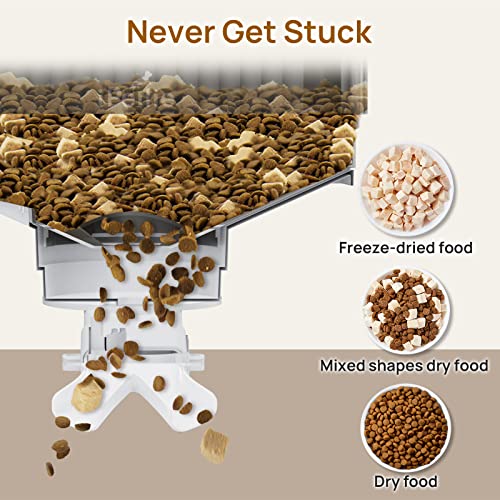 iPettie Automatic Cat Feeder for Two Cats, 2.4G WiFi App Control, ...