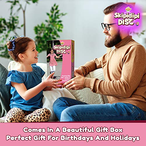 IPIDIPI TOYS Skip It Ankle Toy Pink Retro Skipit Toy Hopper Ball -...