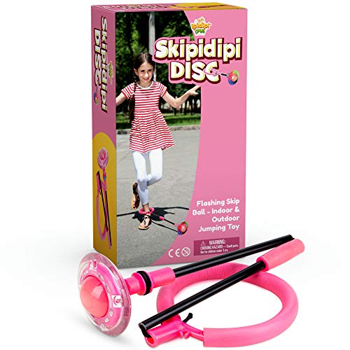 IPIDIPI TOYS Skip It Ankle Toy Pink Retro Skipit Toy Hopper Ball -...