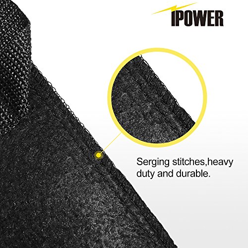 iPower 10-Pack 10-Gallon Grow Bags Nonwoven Fabric Pots Aeration C...