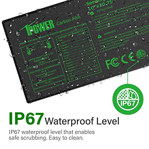 iPower 10 x 20.75 Seeding Heat Mat Upgraded Carbon Film Indoor W...