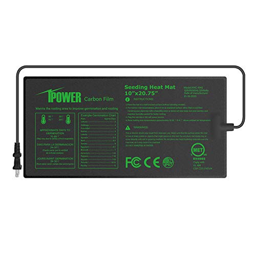 iPower 10 x 20.75 Seeding Heat Mat Upgraded Carbon Film Indoor W...