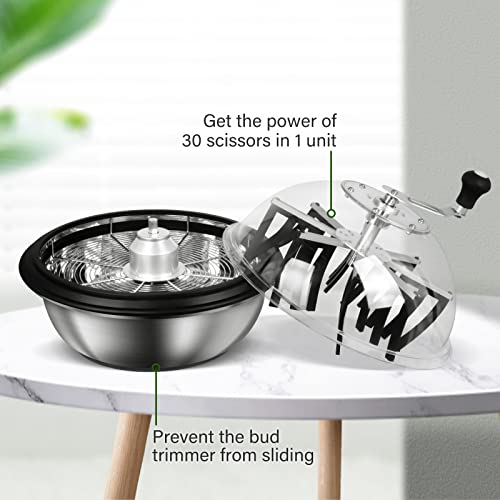 iPower 16 inch Bud Trimmer Leaf Bowl Machine with Electric Spinner...