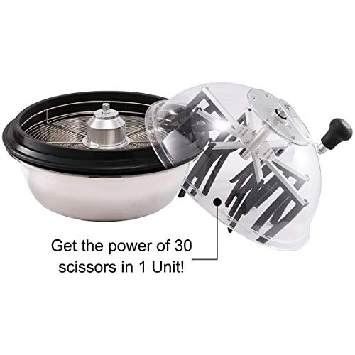 iPower 19” Leaf Bowl Trimmer Machine Twisted Spin Cut for Plant Bu...