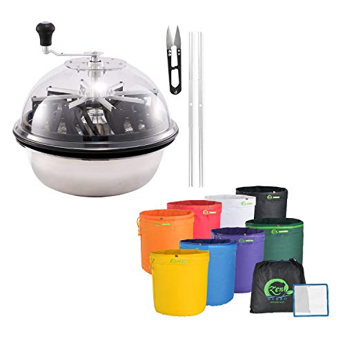 iPower 19” Leaf Bowl Trimmer Machine Twisted Spin Cut for Plant Bu...