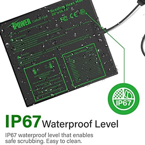 iPower 2 Pack 20 x 20.75 Seeding Heat Mat with Thermostat Temper...
