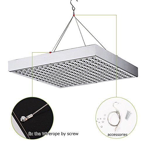 iPower 2-Pack 45-Watt Multi-Spectrum LED Grow Light for Plant Grow...