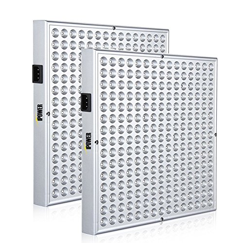 iPower 2-Pack 45-Watt Multi-Spectrum LED Grow Light for Plant Grow...
