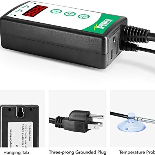 iPower 2-Pack Digital Heat Mat Thermostat 40-108 Degrees Fahrenhei...