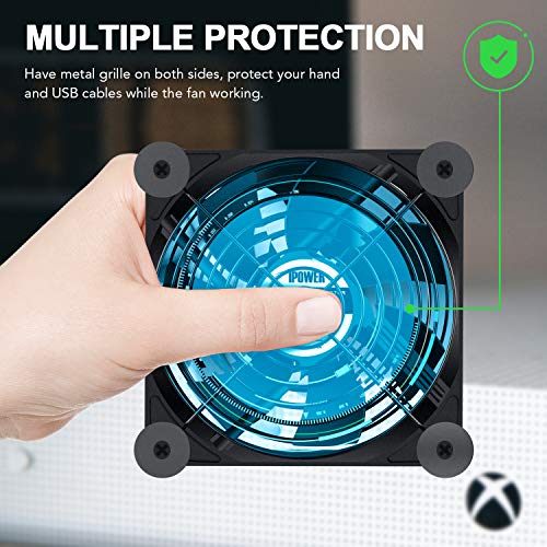 iPower 2 Pack Silent Dual 120mm USB Fan with Speed Controller for ...