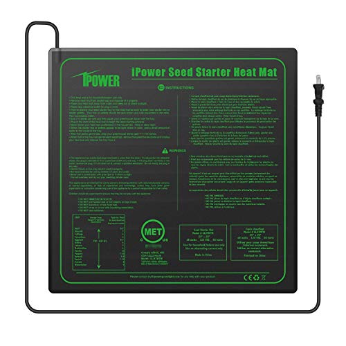 iPower 20 x 20 Warm Hydroponic Seedling Heat Mat and Digital The...
