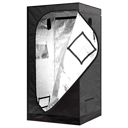 iPower 36x36x72 Mylar Hydroponic Grow Tent with Observation Win...