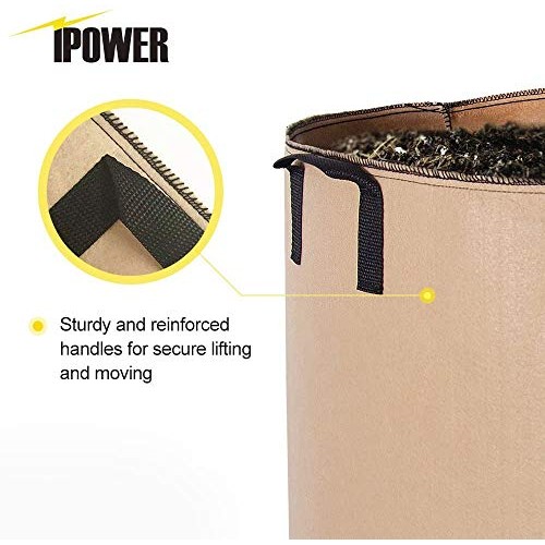 iPower 5-Pack 30 Gallon Plant Grow Bags Thickened Nonwoven Aeratio...