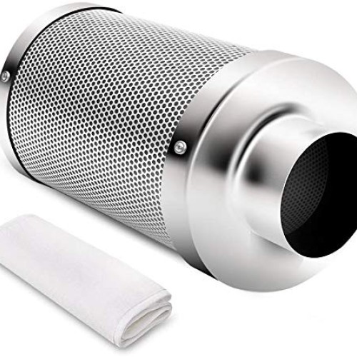 iPower 6 Inch Air Carbon Filter Smelliness Control Scrubber with A...