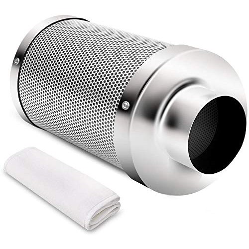 iPower 6 Inch Air Carbon Filter Smelliness Control Scrubber with A...