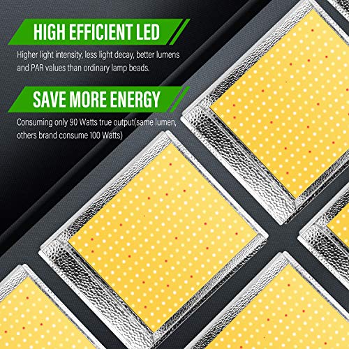 iPower 600W LED Grow Light Sunlike Full Spectrum Plants Lamp for H...