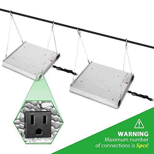 iPower 600W LED Grow Light Sunlike Full Spectrum Plants Lamp for H...