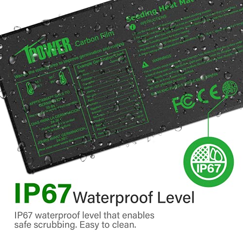 iPower Digital Heat Mat Thermostat Controller and 10 x 20.75 Car...