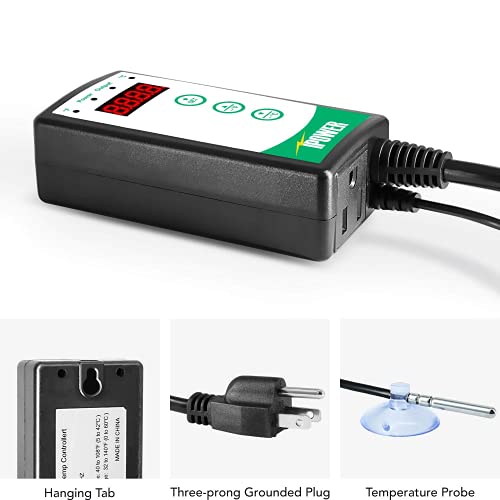 iPower Digital Heat Mat Thermostat Controller and 10 x 20.75 Car...