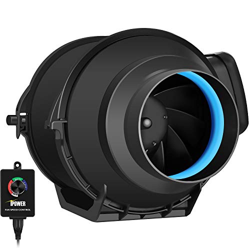 iPower GLFANXEXPSET4D25CHUMD 4 Inch 150 CFM Inline Filter 25 Feet ...