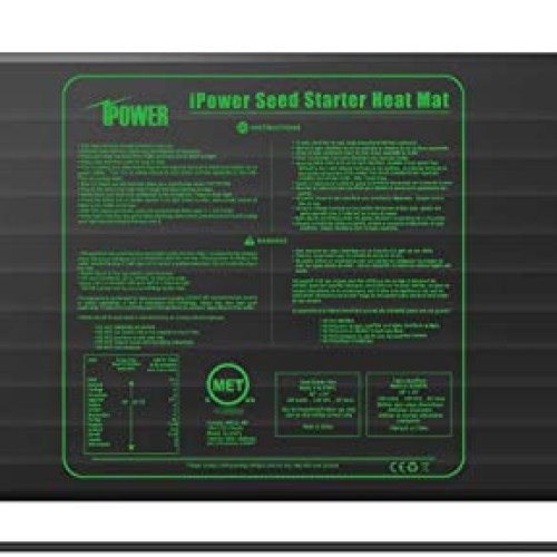 iPower GLHTMTCTRLHTMTLV1 48 x 20 Warm Hydroponic Seedling Heat M...