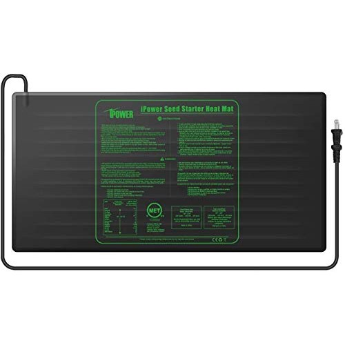 iPower GLHTMTCTRLHTMTLV1 48 x 20 Warm Hydroponic Seedling Heat M...