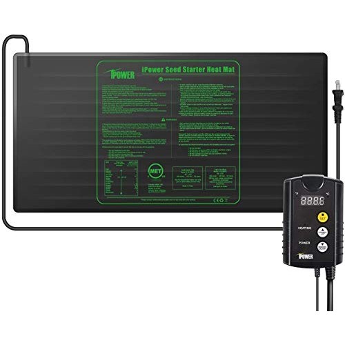 iPower GLHTMTCTRLHTMTLV1 48 x 20 Warm Hydroponic Seedling Heat M...