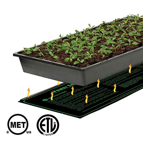 iPower GLHTMTCTRLHTMTLX2 2 Pack 48 x 20 Warm Hydroponic Seedling...