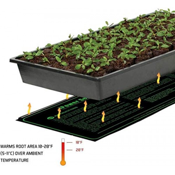 iPower GLHTMTL-A 48 x 20 Waterproof Durable Seedling Heat Mat Wa...