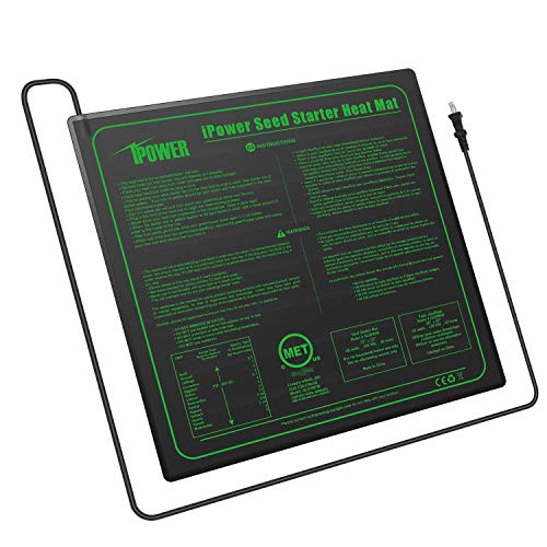 iPower GLHTMTM Durable Waterproof Seedling Heat Mat 20 x 20 Warm...