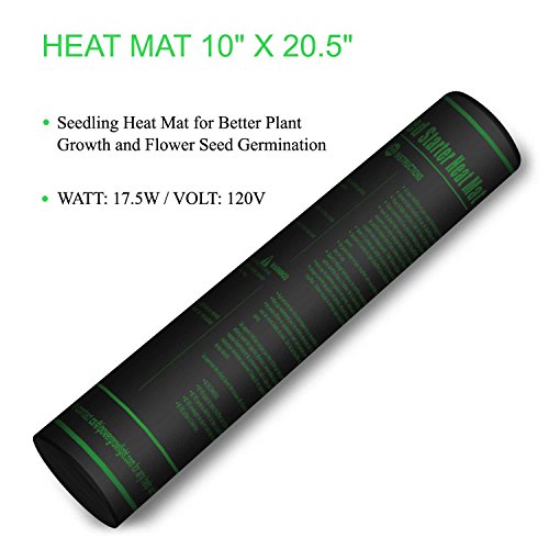 iPower GLHTMTS Durable Waterproof Seedling Heat Mat 10 x 20.5 Wa...