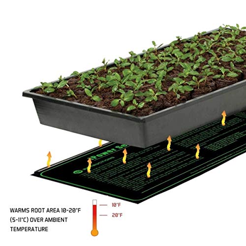 iPower GLHTMTS Durable Waterproof Seedling Heat Mat 10 x 20.5 Wa...