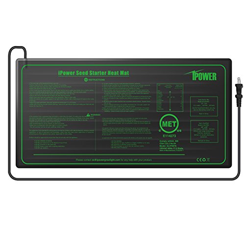 iPower GLHTMTS Durable Waterproof Seedling Heat Mat 10 x 20.5 Wa...