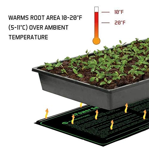 iPower GLHTMTSV1 Durable Waterproof Seedling Mat Warm Hydroponic H...