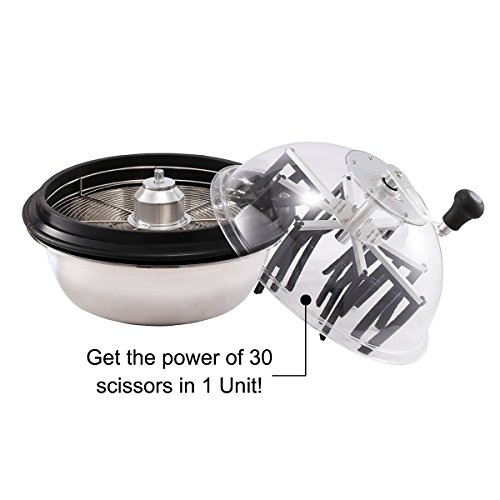 iPower GLTRIMBOWL19L 19-Inch Leaf Bowl Trimmer Machine Twisted Spi...