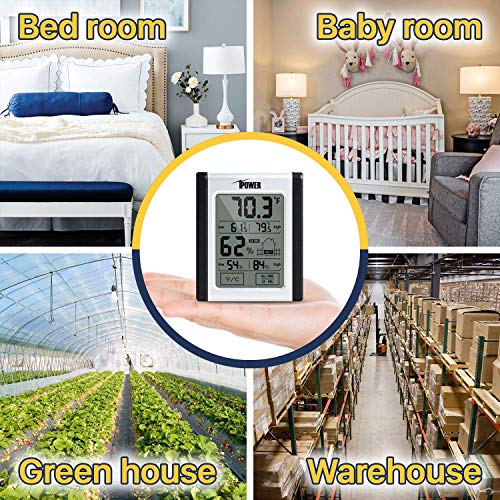 iPower HIHUMD Digital Hygrometer Indoor Thermometer, Humidity Monitor