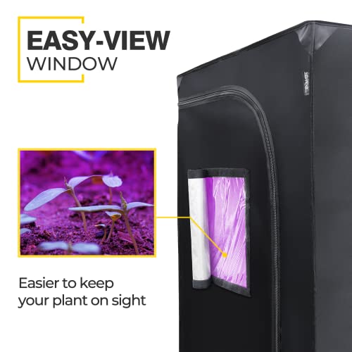 iPower Hydroponic Grow Tent, Water-Resistant Mylar, with Removable...