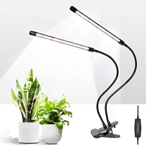 iPower LED Grow Light for Indoor Plant with Dual 360° Adjustable G...