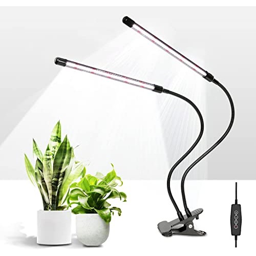 iPower LED Grow Light for Indoor Plant with Dual 360° Adjustable G...